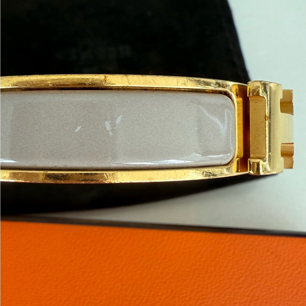 Hermes Clic H bracelet - Marron Glacé - Picture 6 of 9